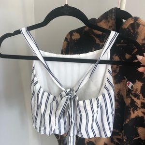 pacsun tie back tank top